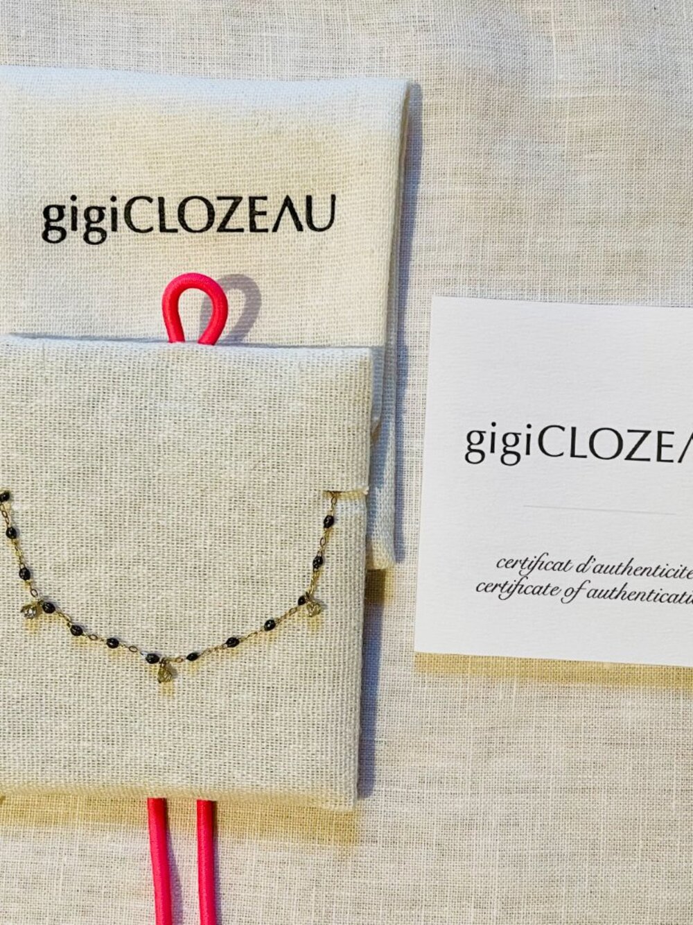 Gigi Clozeau Gigi Supreme Quartz 3 Diamond 18K Gold Necklace 17.7” - Picture 5 of 11